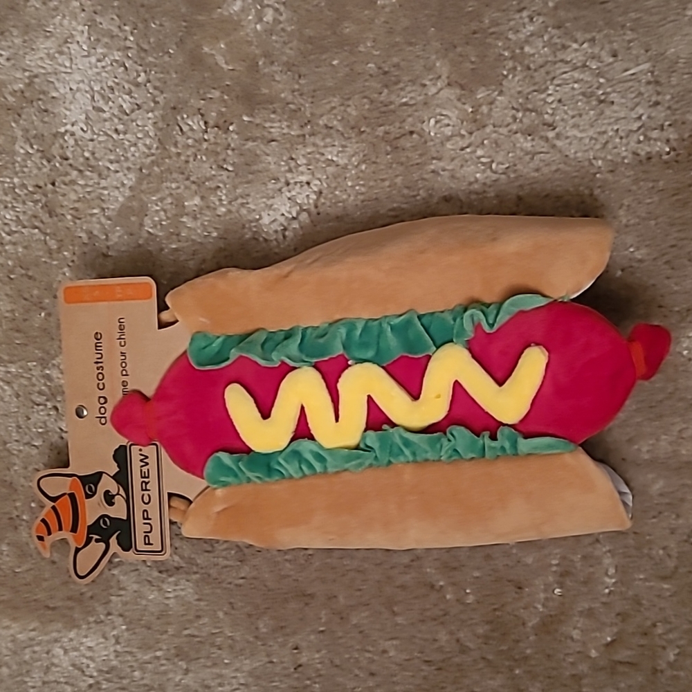 BRAN-NEW PUP CREW HOT DOG COSTUME.